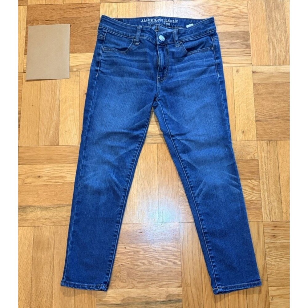 American Eagle Hi-Rise Jegging Crop Super Stretch Jeans Women’s Size 4